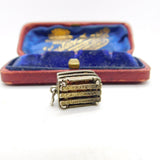 Sterling Silver 'Crate of California Sunshine' Orange Crate Charm or Pendant