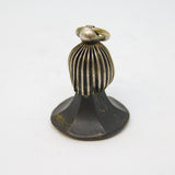 William IV Gun Metal Fluted Monogram Engraved Fob Seal Antique c1830