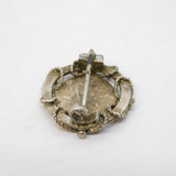 19th Century Ottoman Coin Set Dress Button Brooch Antique c1890s
