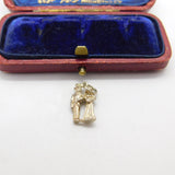 Sterling Silver Wedding Couple Bride and Groom Charm Pendant Vintage c1970
