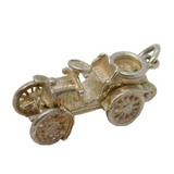 Sterling Silver Motor Car Charm Pendant Vintage c1970