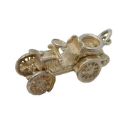 Sterling Silver Motor Car Charm Pendant Vintage c1970