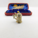 Sterling Silver Openable Beer Tankard Charm Pendant Vintage c1970