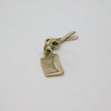 Sterling Silver Scissors & Comb Charm Or Pendant Vintage c1970s