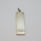 Sterling Silver Bullion Bar Ingot Pendant Vintage 1978 Sheffield