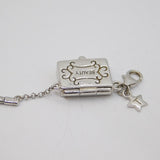 Sterling Silver Beauty Box Clip-On Charm Pendant Vintage c2000
