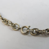 Sterling Silver Cable Link Chain Necklace Vintage c1970s 44cm Length