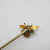 Victorian 9ct Gold, Seed Pearl, Turquoise & Garnet Insect Bug Stick Pin Antique