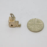 Sterling Silver Opening Church With Figures Inside Charm Pendant Vintage c1970