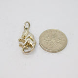 Sterling Silver Monkey Charm Pendant Vintage c1970