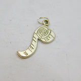 Sterling Silver Tape Measure Charm Pendant Vintage c1970s