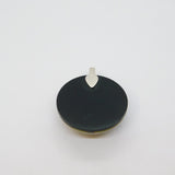 Sterling Silver Miniature Flowers In Resin Domed Black Pendant Modern c2000s