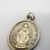 Sterling Silver Religious Jesus Charm Pendant Vintage c1970s