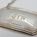 Sterling Silver Gin Decanter Label Vintage 2002 Birmingham