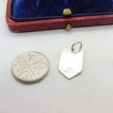 Sterling Silver and Enamel Aberdeen Travel Shield Charm Pendant Vintage c1970