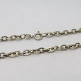 Sterling Silver Cable Link Chain Necklace Vintage c1970s 24" Length