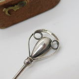 Edwardian Sterling Silver Charles Horner Drop Pattern Hat Pin c1910 Antique