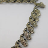 Large Costume Jewellery Silver Plated Leaping Panther Necklace Vintage