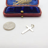 Sterling Silver Christian Crucifix Charm Pendant Vintage c1970