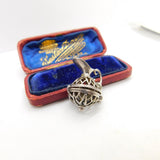 Sterling Silver Opening Wine Jug Charm Pendant Vintage c1970