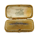 Edwardian Faux Leather Brooch Jewellery Box 'Chatham High Street' Antique