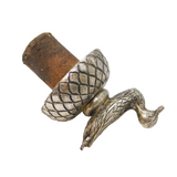 Cast Silver Plated Novelty Duck Bottle Stopper Vintage c1980s