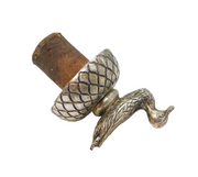 Cast Silver Plated Novelty Duck Bottle Stopper Vintage c1980s