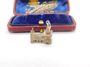 Sterling Silver Village Church Charm Pendant Vintage c1970