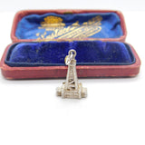 Sterling Silver Blackpool Tower Charm Pendant Vintage c1970