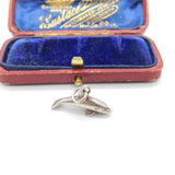 Sterling Silver Leaping Dolphin Charm Pendant Vintage c1970