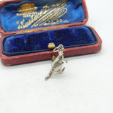 Sterling Silver Kangaroo Animal Charm Pendant Vintage c1970