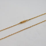 Victorian 9ct Rose Gold Cable Link Chain Necklace Antique c1890s