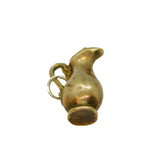Victorian Sterling Silver Gilt Jug Or Pitcher Charm Antique 1877 Birmingham