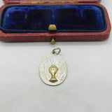 Sterling Silver Holy Basin Charm Pendant Vintage c1970
