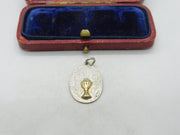 Sterling Silver Holy Basin Charm Pendant Vintage c1970