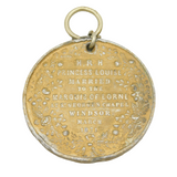 Victorian Royal Medallion 'Princess Louise & Marquis of Lorne' Antique 1871