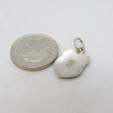 Sterling Silver Enamel Belgium Charm Pendant Vintage c1970s
