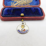 Sterling Silver & Enamel Canada Souvenir Charm Pendant Vintage c1970