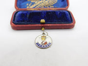 Sterling Silver & Enamel Canada Souvenir Charm Pendant Vintage c1970