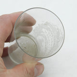 Victorian Etched Glass 'Mountain Dew' Leith Whisky Tumbler Antique c1880