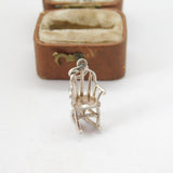 Sterling Silver Rocking Chair Charm Pendant Vintage c1970