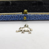 Sterling Silver Little Pig Piggy Charm Pendant Vintage c1970