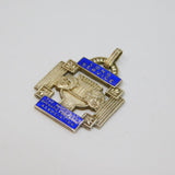 Sterling Silver & Enamel Operatic/Dramatic Long Service Fob Medal Vintage 1972