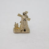 Sterling Silver Windmill With Moving Sails Charm Pendant Vintage c1970s