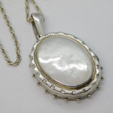 Aesthetic Style Sterling Silver Swallow & Flower Pattern Locket Necklace Vintage