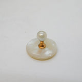 Art Deco Boxed Set of Mother of Pearl & Gold Dress Studs Antique c1920s