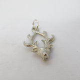 Sterling Silver Stag Deer Charm Pendant Vintage c1970