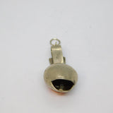 Swiss .800  Silver & Enamel Cowbell With Buckle Charm Pendant Vintage c1960s