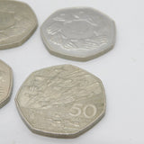 Collection of EEC New Decimal 50p Coins Vintage 1973