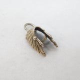Sterling Silver Native American Head Dress Charm Pendant Vintage c1970s
